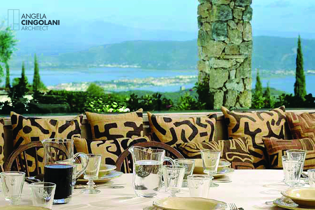Angela Cingolani Architetto - THE SUNRISE VILLA PORTO ERCOLE - Exterior Table