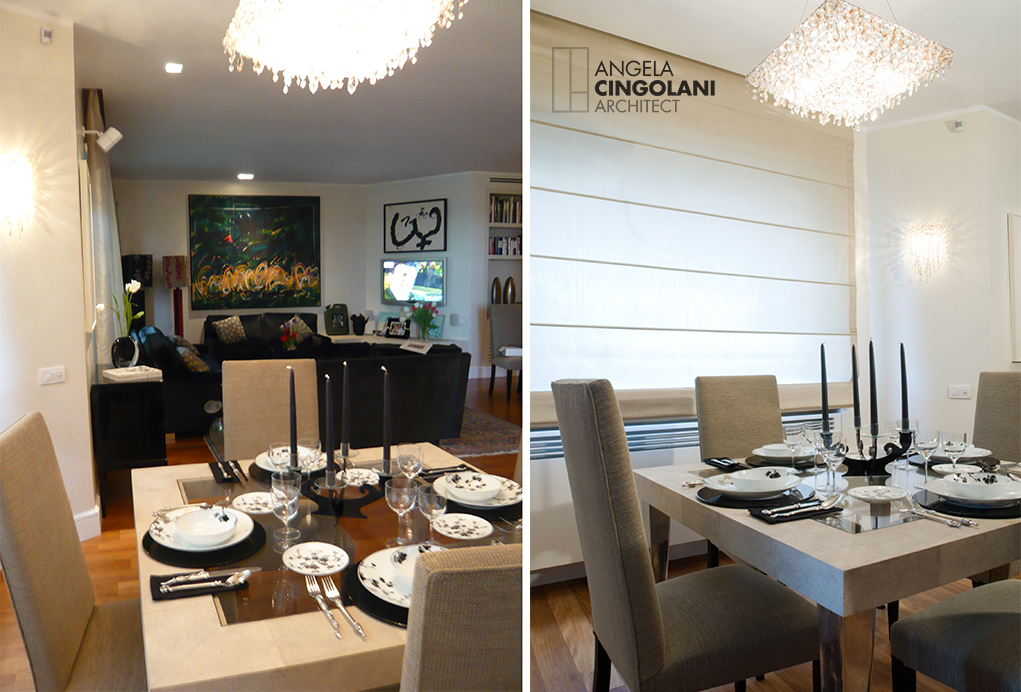 Angela Cingolani Architetto - APARTMENT parioli ROME - tavolo