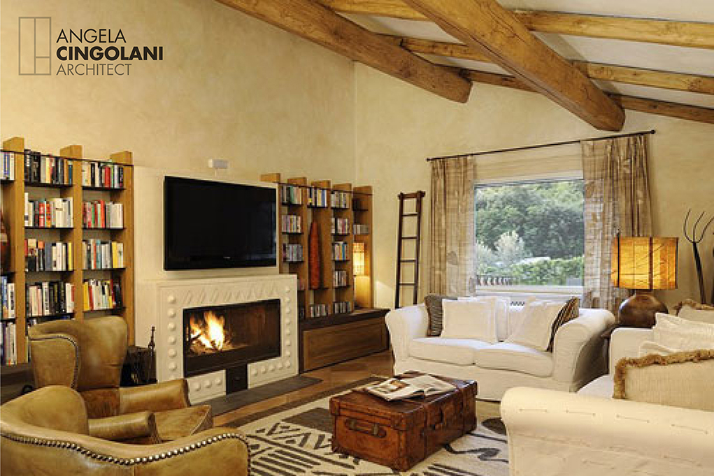 Angela Cingolani Architetto - THE SUNRISE VILLA PORTO ERCOLE - salone