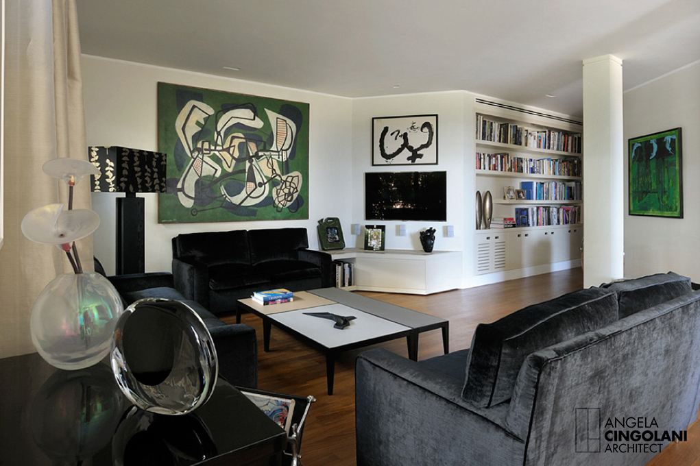 Angela Cingolani Architetto - APARTMENT parioli ROME - salone